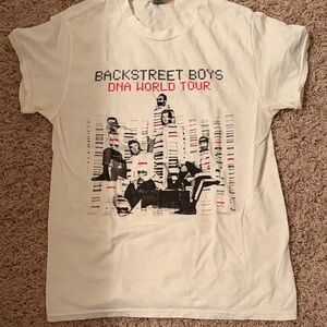 Gildan White Backstreet Boys Tour Tee DNA